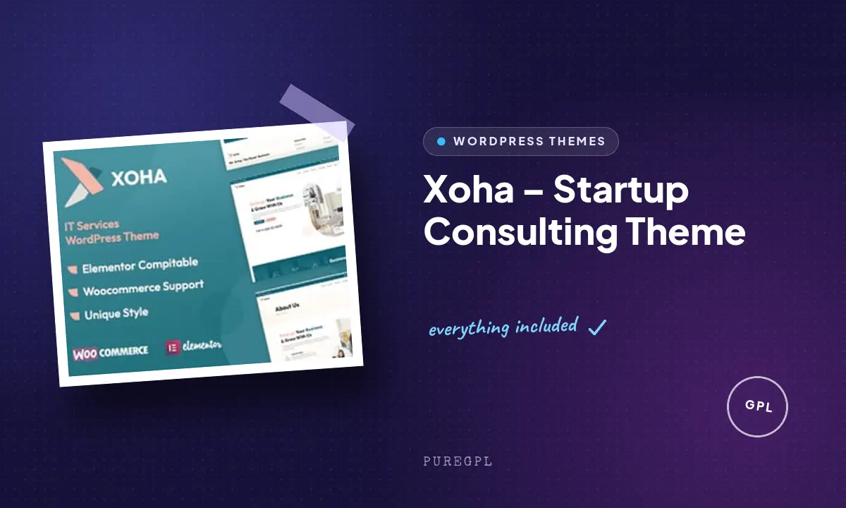 Xoha – Startup Consulting Theme
