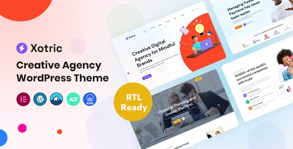 Xotric – Creative Agency WordPress Theme + RTL