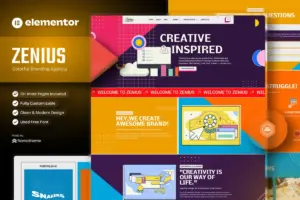 Zenius – Colorful Branding Agency Elementor Template Kit