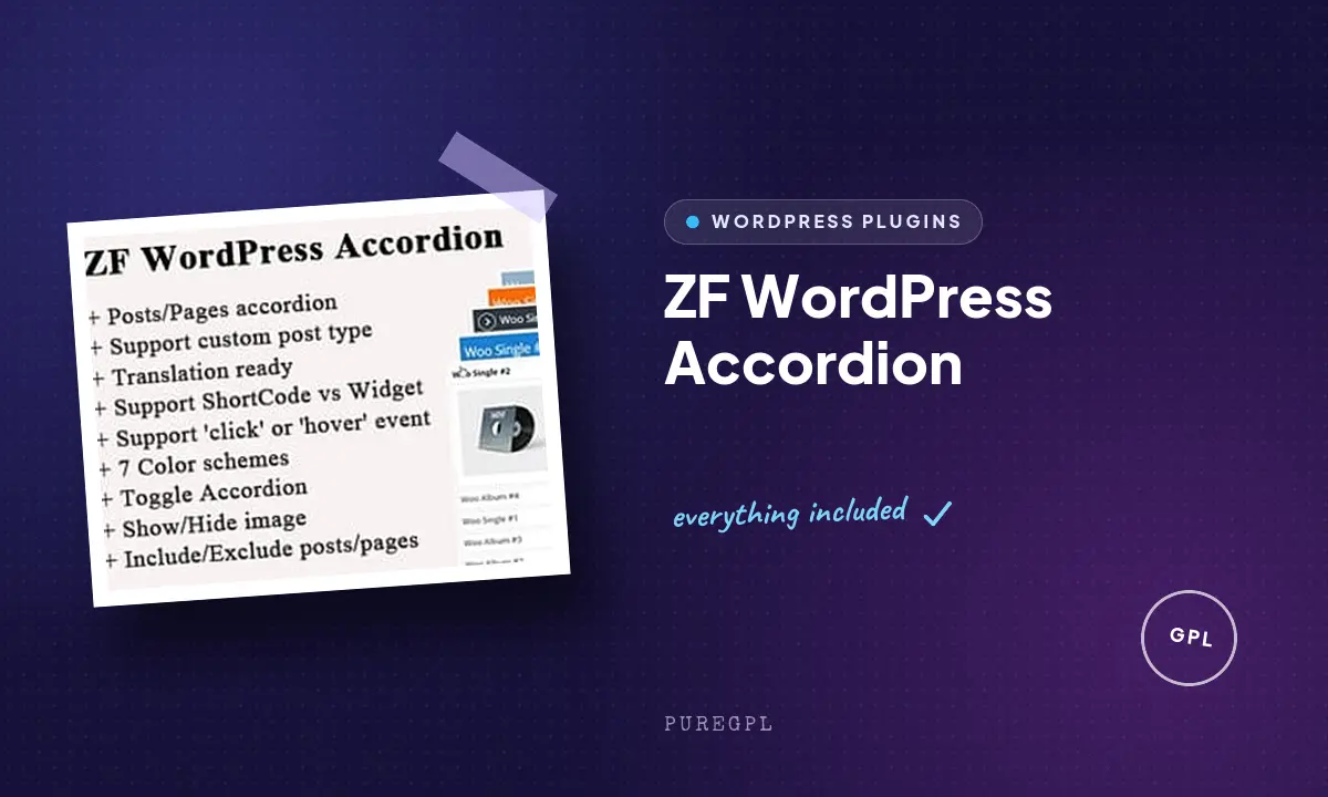 ZF WordPress Accordion