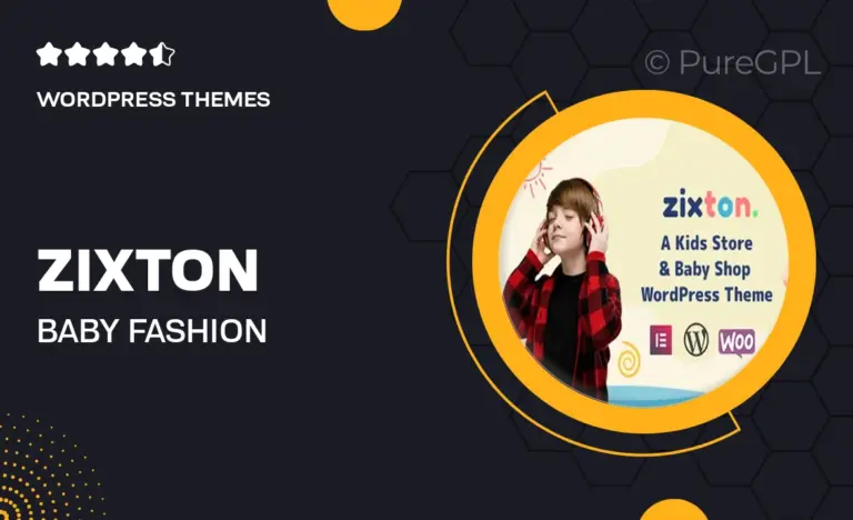 zixton baby fashion woocommerce theme