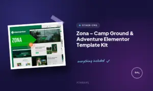 zona camp ground adventure elementor template kit
