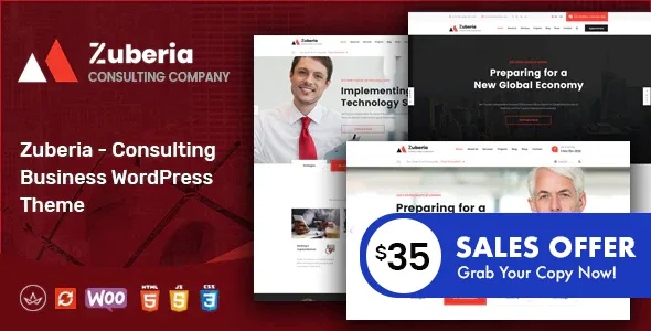 zuberia business consulting services wordpress theme 1