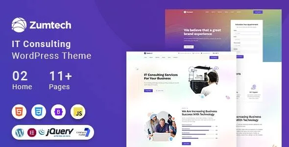 zumtech it solutions technology wordpress theme 1