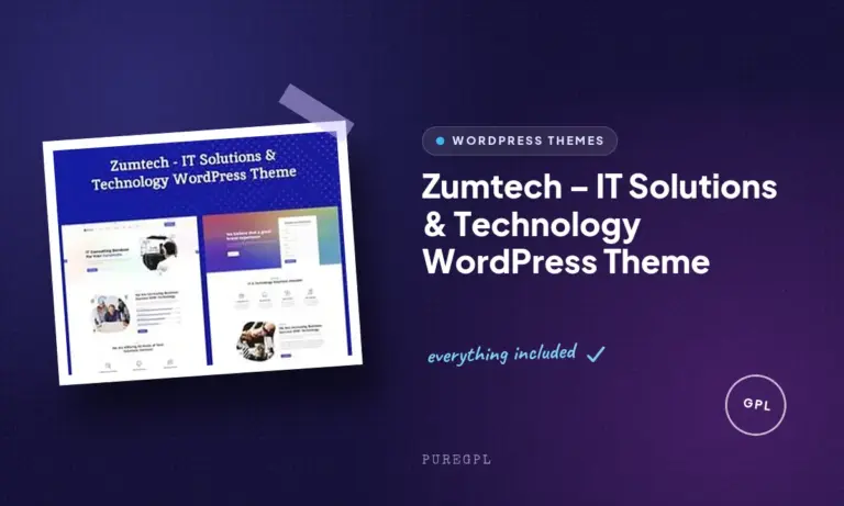 zumtech it solutions technology wordpress theme