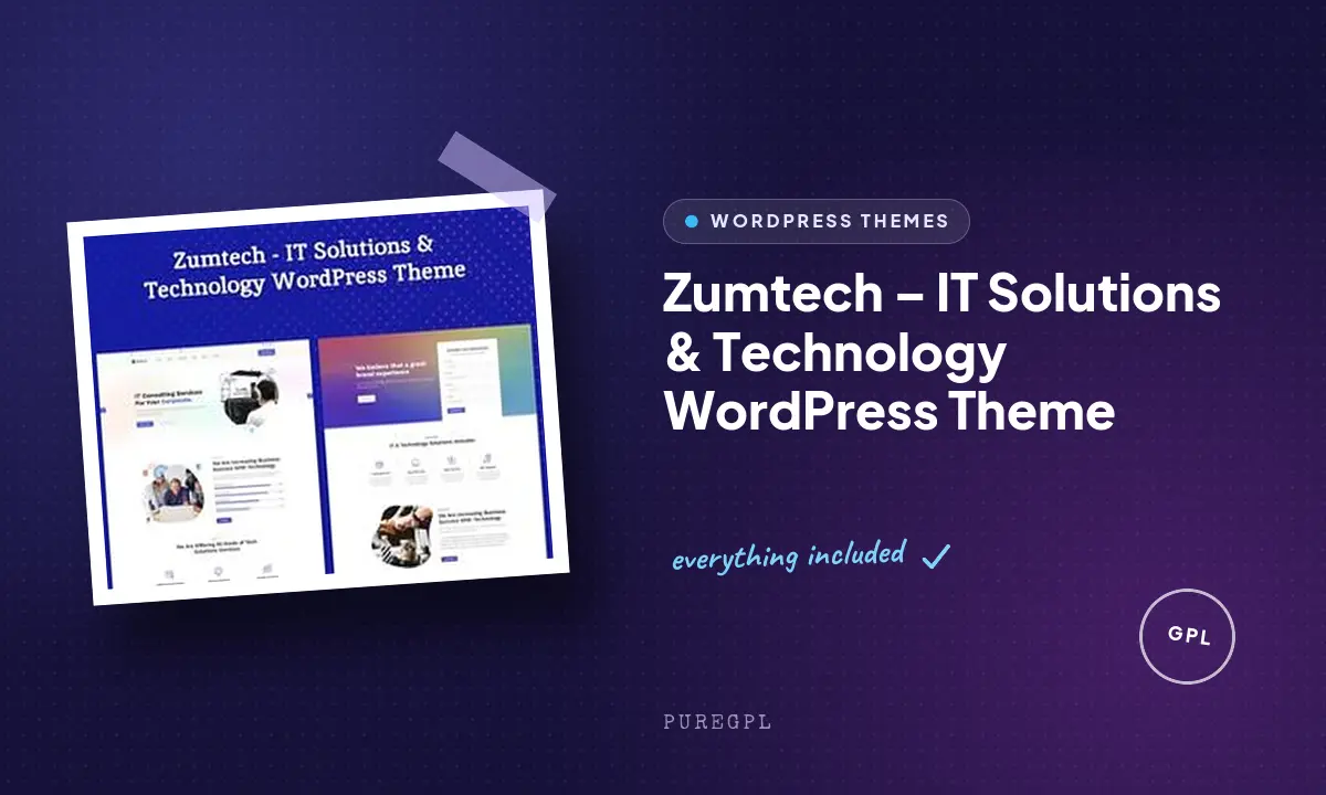 Zumtech – IT Solutions & Technology WordPress Theme