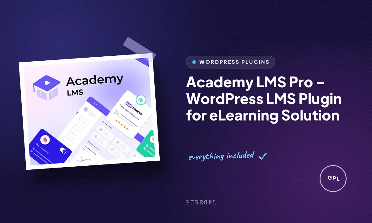 Academy LMS Pro – WordPress LMS Plugin for eLearning Solution