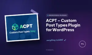 acpt custom post types plugin for wordpress