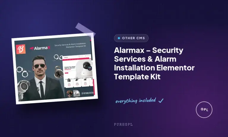 alarmax security services alarm installation elementor template kit