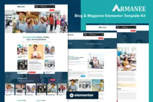 Armanee – Blog And Magazine Elementor Template Kit