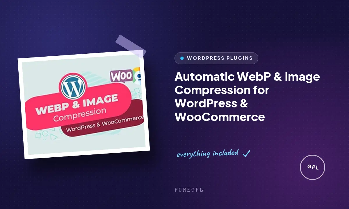 Automatic WebP & Image Compression for WordPress & WooCommerce
