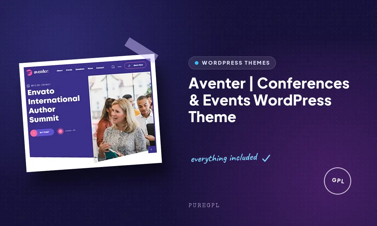 Aventer | Conferences & Events WordPress Theme