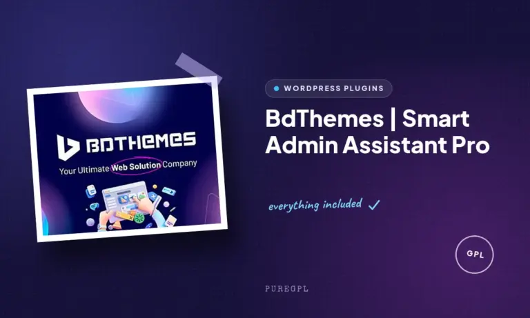 bdthemes smart admin assistant pro