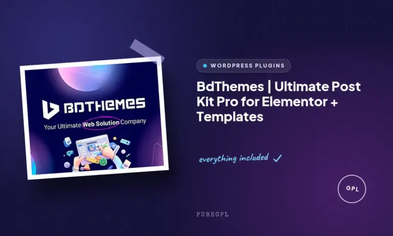 bdthemes ultimate post kit pro for elementor templates