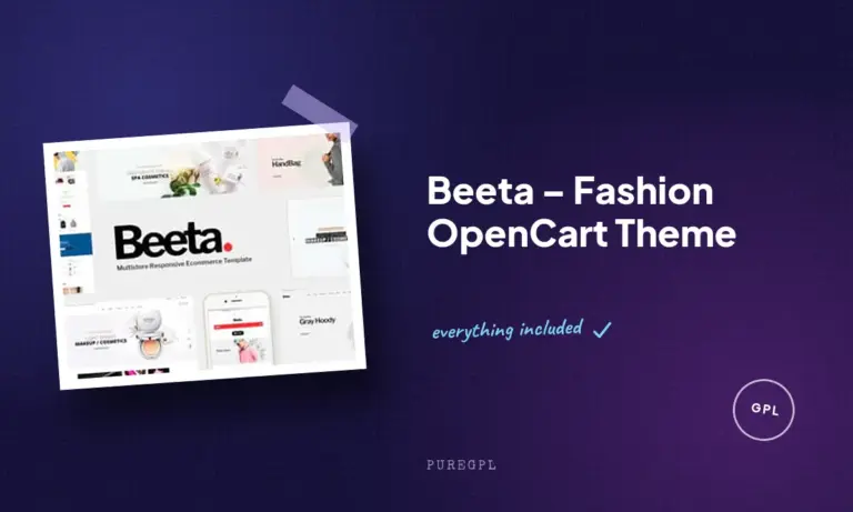 beeta fashion opencart theme