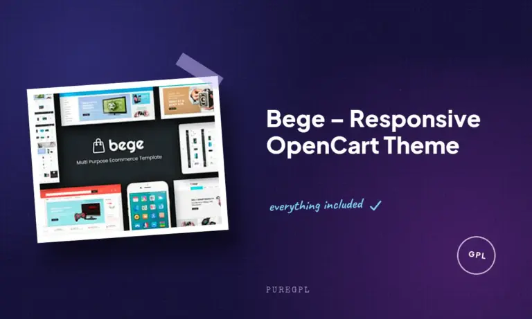 bege responsive opencart theme