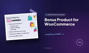 bonus product for woocommerce