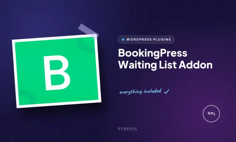 bookingpress waiting list addon