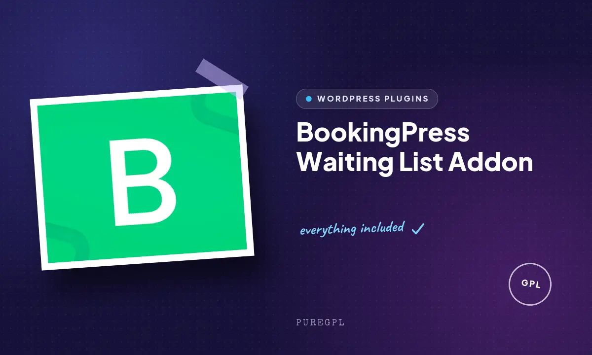 Bookingpress | Waiting List Addon