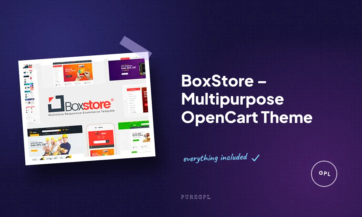 BoxStore – Multipurpose OpenCart Theme