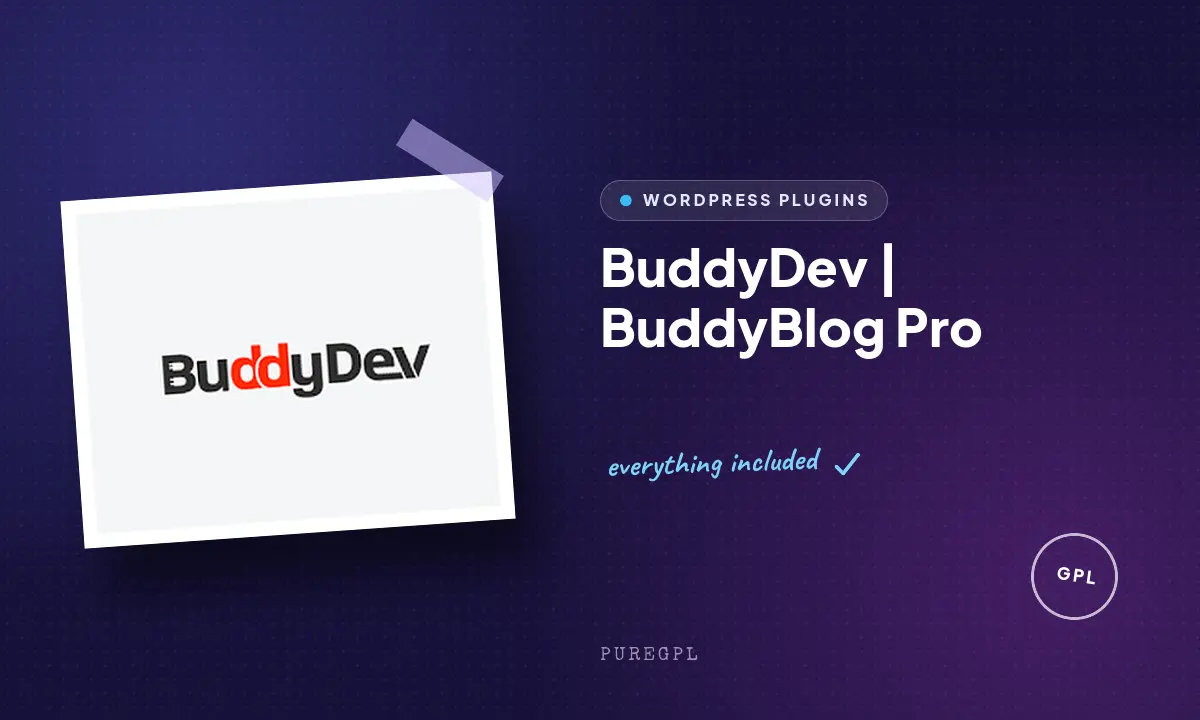 BuddyDev | BuddyBlog Pro