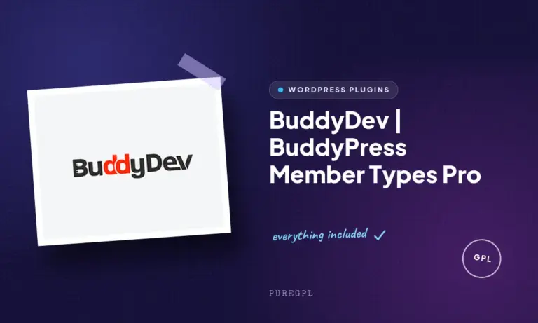 buddydev buddypress member types pro