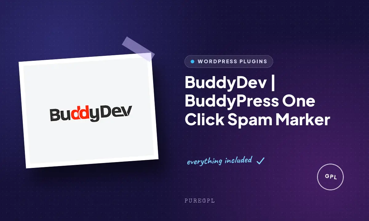 BuddyDev | BuddyPress One Click Spam Marker