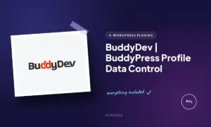 buddydev buddypress profile data control