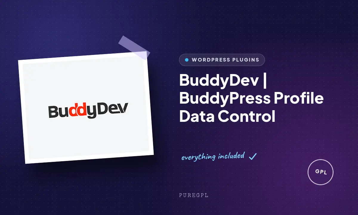 BuddyDev | BuddyPress Profile Data Control