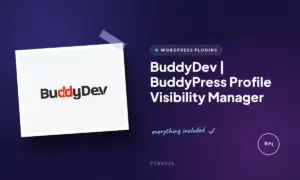 buddydev buddypress profile visibility manager