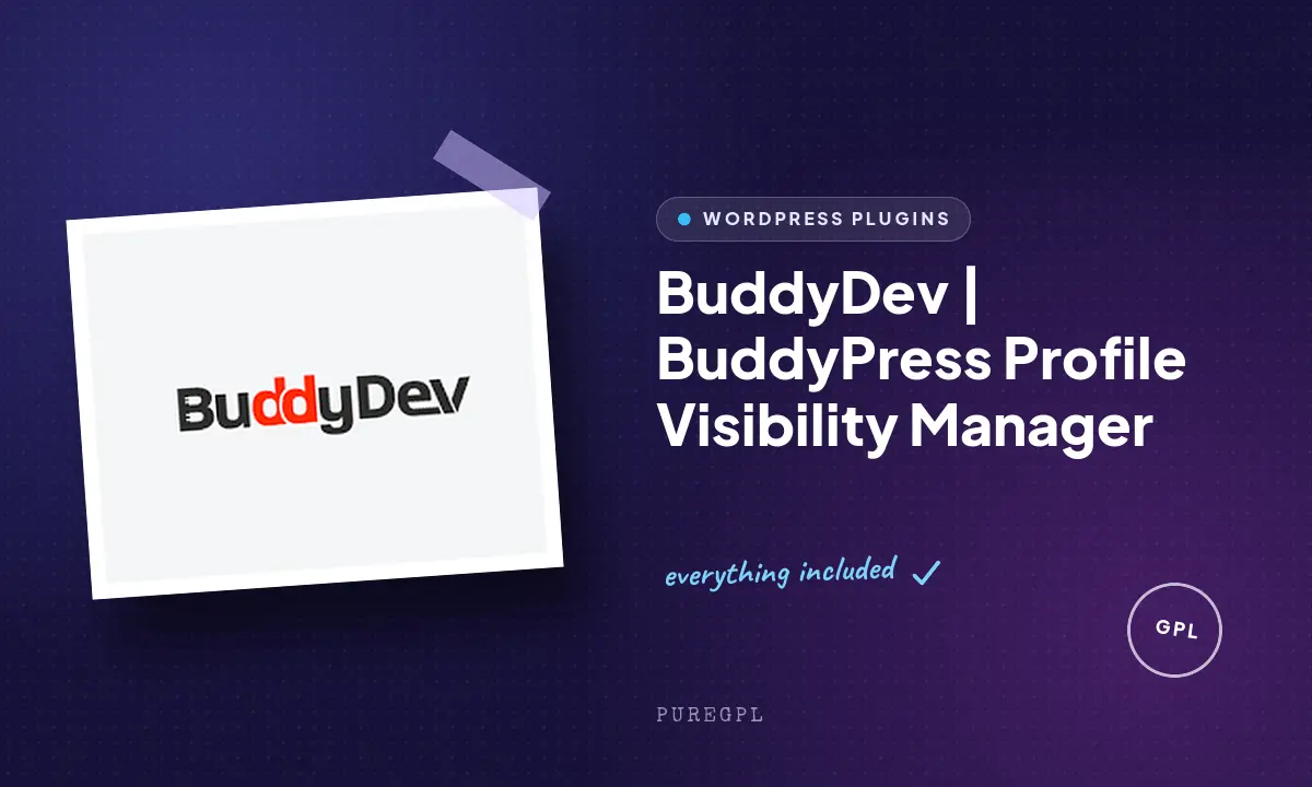 BuddyDev | BuddyPress Profile Visibility Manager