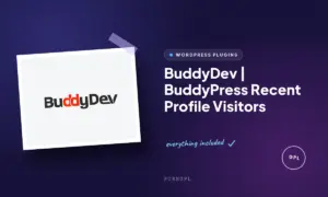 buddydev buddypress recent profile visitors