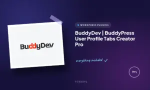 buddydev buddypress user profile tabs creator pro