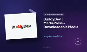 buddydev mediapress downloadable media