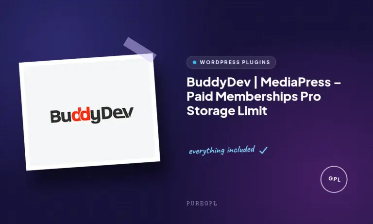 buddydev mediapress paid memberships pro storage limit