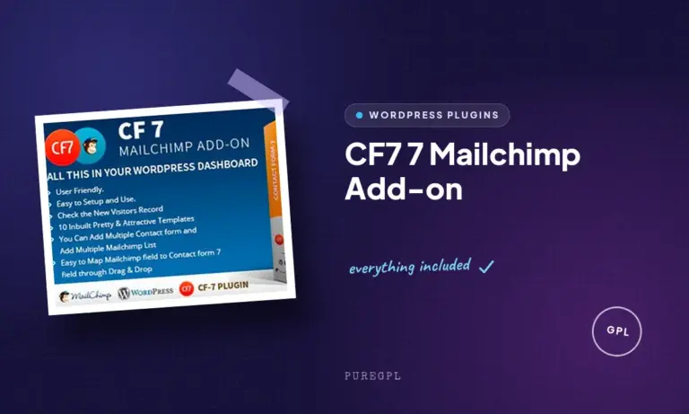 cf7 7 mailchimp add on