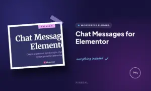 chat messages for elementor