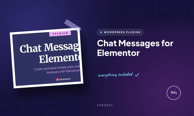 chat messages for elementor