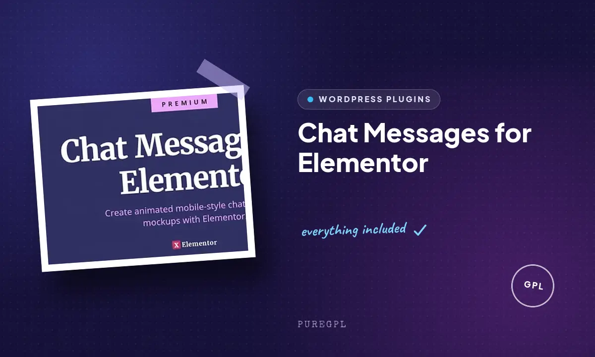 Codecanyon | Chat Messages for Elementor