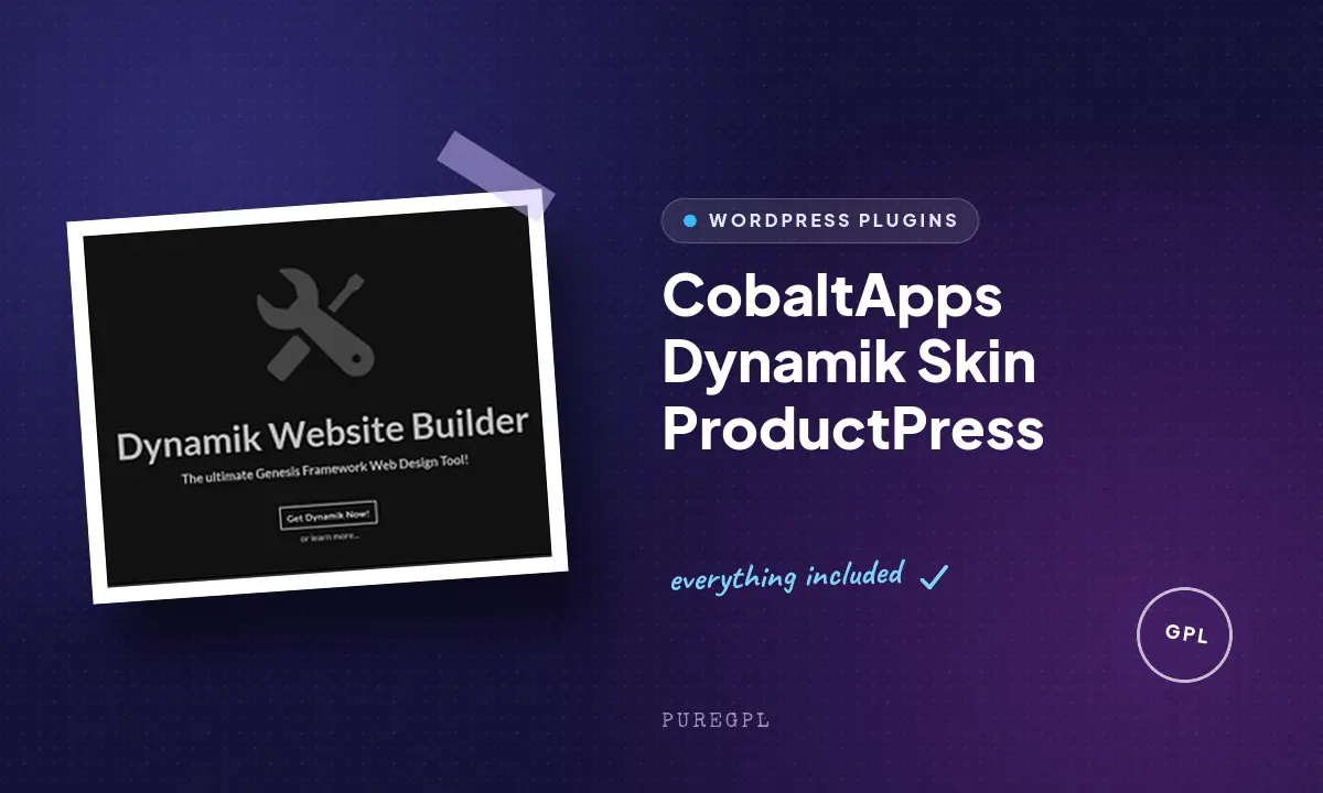 Cobaltapps | Dynamik Skin ProductPress