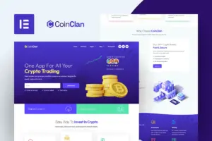 CoinClan – Cryptocurrency Elementor Template Kit