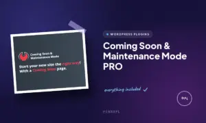 coming soon maintenance mode pro