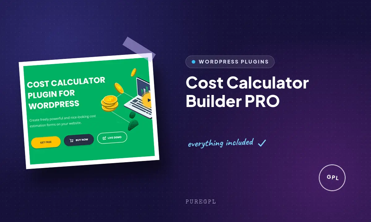 Cost Calculator Builder PRO