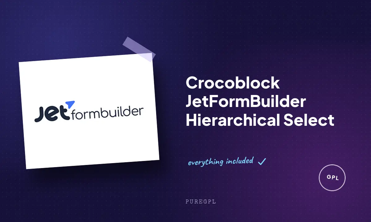 JetFormBuilder Hierarchical Select