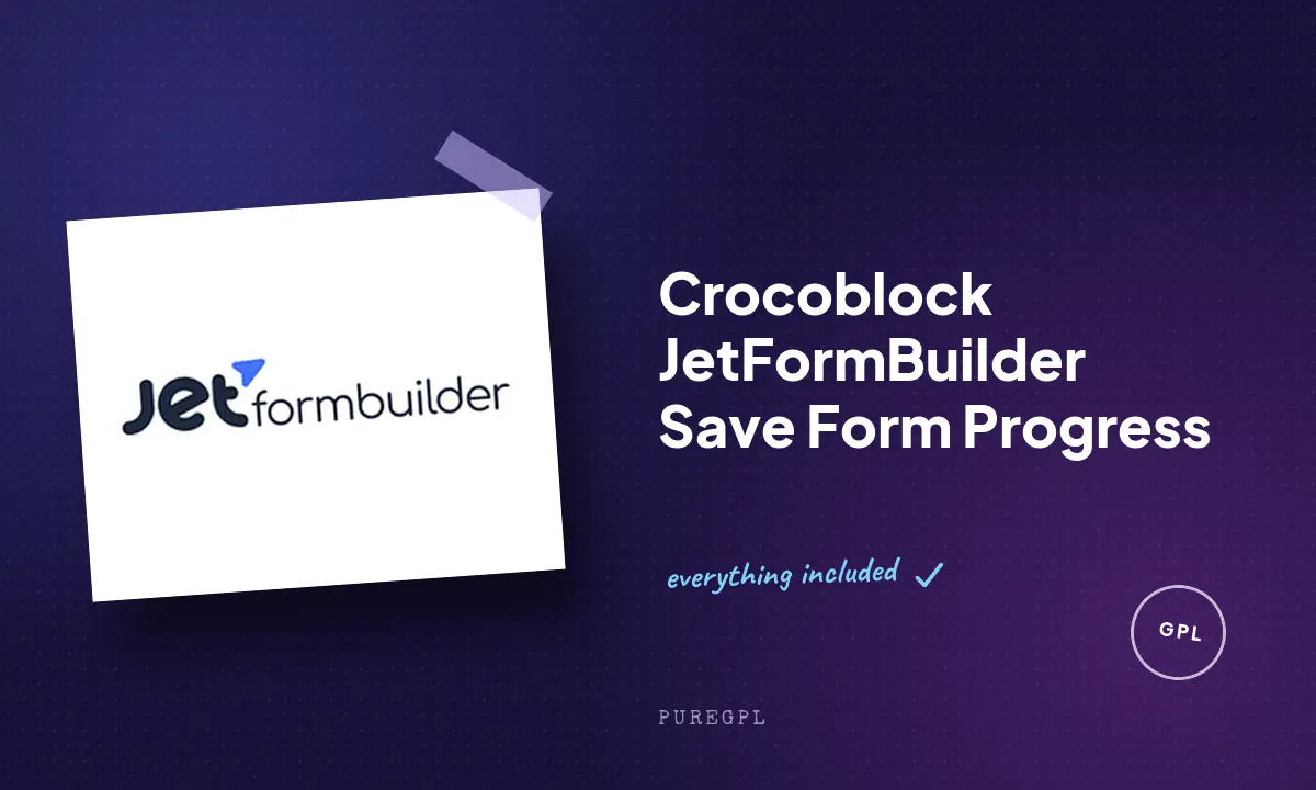 JetFormBuilder Save Form Progress