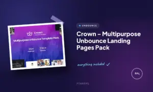 crown multipurpose unbounce landing pages pack