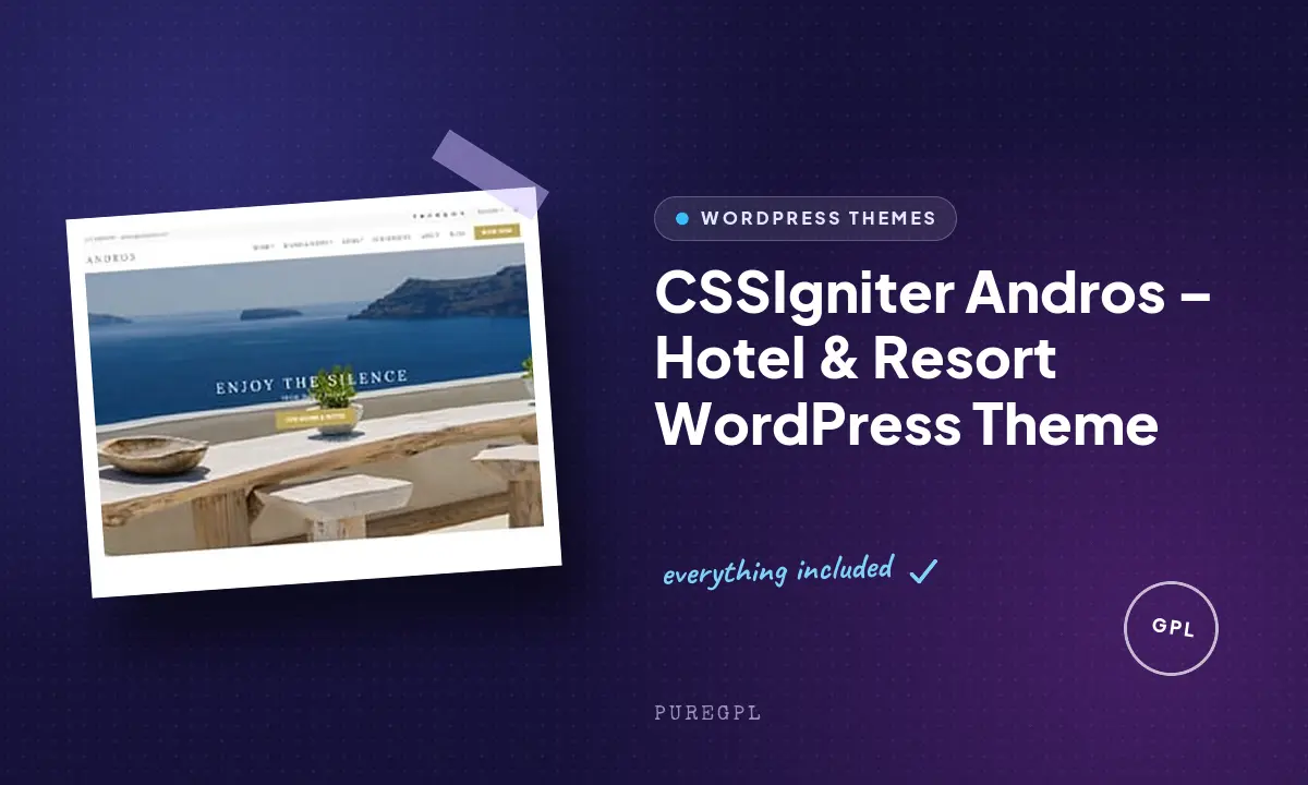 Andros – Hotel & Resort WordPress Theme