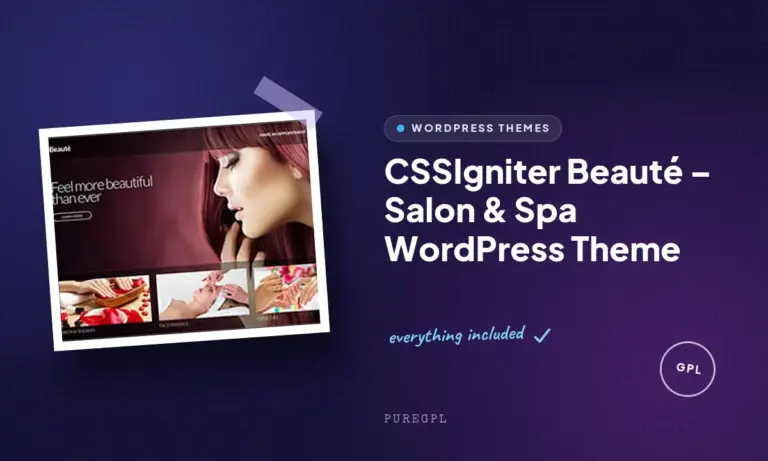cssigniter beaute salon spa wordpress theme