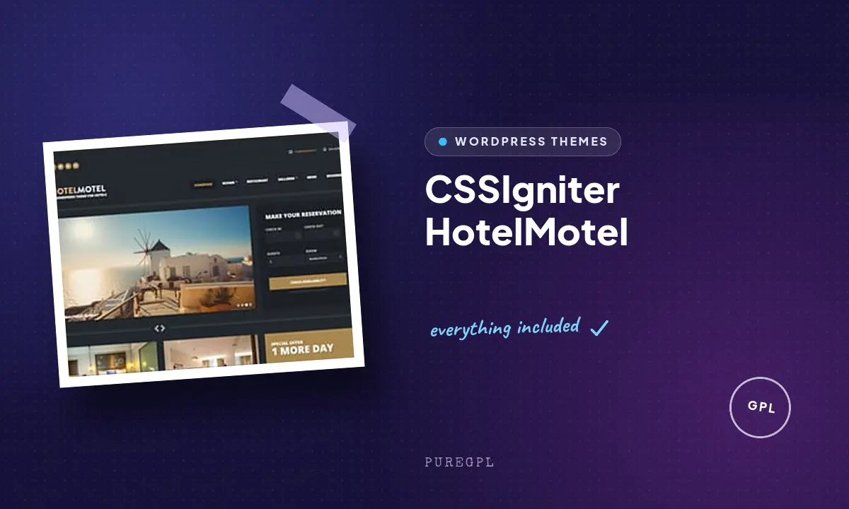Cssigniter | HotelMotel