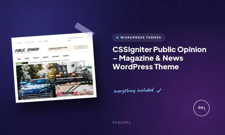 cssigniter public opinion magazine news wordpress theme